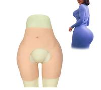 Tex-Eorey Silicone Buttock Hip Lift Butt Shaper Control Panty Fake Ass Butt Hip Pads Lifting Panties for Women,White,One Size
