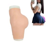 Tex-Eorey Silicone Fake Butt Panties Hips Control Enhancement Vagina Pants Artificial Butt Lifter Underwear for Crossdresser,Wheat(basics)