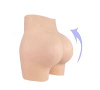 Tex-Eorey Silicone Fake Vagina Pants with Pee Device Pluggable Crossdresser Hips Panties for Transgender Ladyboy,White(Upgrades),One Size