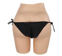 Tex-Eorey Silicone Panties Fake Butt Vagina Underwear Artificial Silicone Buttocks Enhancer for Crossdresser Transgender,Brown(basics),One Size