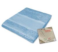 tex family Towel Set Sponge Tosca © Embroidered Aida Cross Stitch 1+1 Face and Guest - Blue