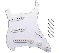 Tex Mex Prewired Stratocaster Pickguard - 3-ply White