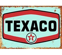 Texaco Metal Sign petrol Retro Vintage Metal Nostelgic Sign Petrol Oil Garage (Size Small A5 (200x150mm))