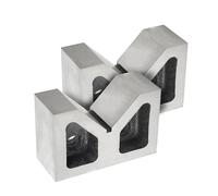 TEXALAN(R) 5 X 2-1/2 X 3-1/8 Inch Cast Iron V Block Set - High-Quality, Machined Square and Parallel - Perfect for Holding Large Jobs