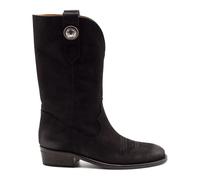 Texan Boot - female - Via Roma 15 - Cowboy & Biker Boots - Black - 4 UK - Shoes 4 UK