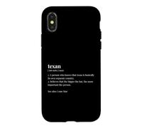 Texan Dictionary Heritage Origin Texas Case for iPhone X/XS