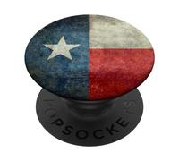 Texan flag of Texas with grungy look PopSockets Adhesive PopGrip