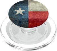 Texan flag of Texas with grungy look PopSockets PopGrip for MagSafe