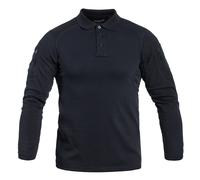 Texar Elite Pro Long Sleeve Polo Shirt - Navy