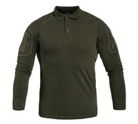Texar Elite Pro Long Sleeve Polo Shirt - Olive