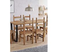 Texas 150cm Rectangular Dining Table Black