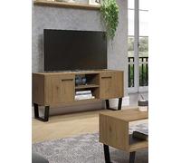 Texas 2 Door Flat Screen TV Unit Black