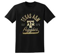 Texas A&M University Texas A&M Tamu Aggies T-Shirt Black Graphic Unisex Tee Shirt XL