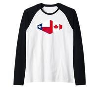 Texas and Canada United in Roots Raglan Baseball Tee