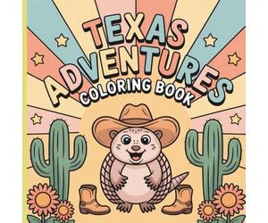 Texas Animal Coloring Book for Kids: Fun Lone Star State Wildlife Illustrations with Armadillos, Longhorns, and More | Large Simple Designs for Toddlers and Children Ages 4-8