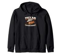 Texas BBQ Meat Sweats Included Funny Brisket Pitmaster Zip Hoodie