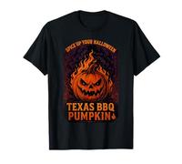 Texas BBQ Pumpkin Halloween Design T-Shirt