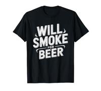 Texas BBQ Works Beer Brisket Praise Will Smoke T-Shirt