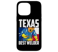 Texas Best Welder Ironworker Ironsmith Texan Flag Welding Case for iPhone 14 Pro Max