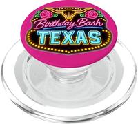 Texas Birthday Bash Party Funny Floral Vintage PopSockets PopGrip for MagSafe