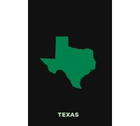 TEXAS BLACK AND GREEN - Premium Lined Journal | 6" x 9" | Soft Cover | 120+ Pages - Bold State-Inspired Design: A High-Quality State Notebook - Ideal for School, Work, or Everyday Notes