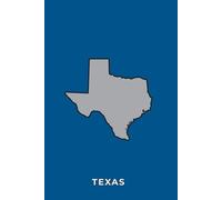 TEXAS BLUE AND SILVER - Premium Lined Journal | 6" x 9" | Soft Cover | 120+ Pages - Bold State-Inspired Design: A High-Quality State Notebook - Ideal for School, Work, or Everyday Notes