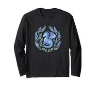 Texas Bluebonnets Dragon Nerdy Texans Artwork Texan Long Sleeve T-Shirt
