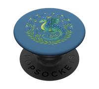 Texas Bluebonnets Dragon Nerdy Texans Artwork Texan PopSockets Adhesive PopGrip