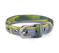 Texas Bluebonnets Scenery Dog Collar Adjustable Soft and Comfortable Puppy Collars with Metal Buckle Pet Collar for Small Medium Pet