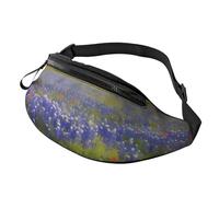 Texas Bluebonnets Scenery Fanny Pack for Men Women Fashion Running Waist Packs Waterproof Crossbody Bags Everywhere Belt Bag with Adjustable Strap Sports Hip Pack for Travel Wallet