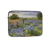 Texas Bluebonnets Scenery Laptop Case Sleeve Water Resistant Laptop Bag Men Women Shockproof Protective Notebook Case 13 inch