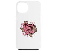 Texas Born and Bred Leopard Pattern Lone Southern Girl Case for iPhone 13