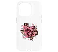 Texas Born and Bred Leopard Pattern Lone Southern Girl Case for iPhone 15 Pro