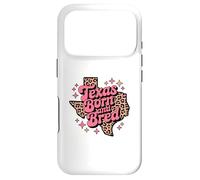Texas Born and Bred Leopard Pattern Lone Southern Girl Case for iPhone 17 Pro
