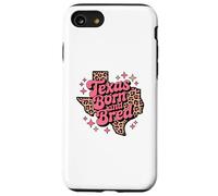 Texas Born and Bred Leopard Pattern Lone Southern Girl Case for iPhone SE (2020) / 7/8