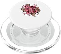Texas Born and Bred Leopard Pattern Lone Southern Girl PopSockets PopGrip for MagSafe