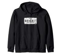 Texas Brisket The Lone Star State - BBQ Pitmaster Grilling Zip Hoodie