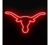 Texas Bull Neon Sign for Wall, Remote Dimmer Red Western Texas Bull Skull Led Neon Light Sign, USB Powered Bull Cow Lamp for Man Cave Bar Pub Beer Gift Bedroom Office Home Party