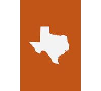 TEXAS BURNT ORANGE AND WHITE - Premium Lined Journal | 6" x 9" | Soft Cover | 120+ Pages: A High-Quality Writing Notebook - Ideal for School, Work, or Thoughtful Gifts