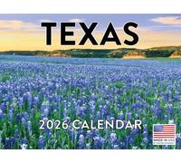 Texas Calendar 2026 Monthly Wall Calender 12 Month | American Made In The USA