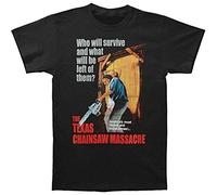 Texas Chainsaw Massacre Bizarre Brutal Crimes Men's T-Shirt Black Unisex Graphic Tee L