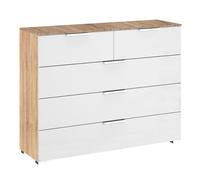 Texas Chest - 3+2 Drawer - Sonoma Oak & Alpine White