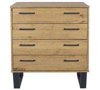 Texas Chest - 4 Drawer - Industrial Style - Oak