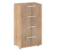Texas Chest - 4 Drawer - Narrow - Sonoma Oak