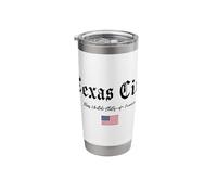 Texas City Gothic Design Stainless Steel Insulated Tumbler