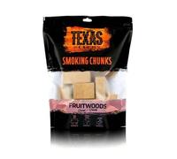 Texas Club Fruit Tree Smoking Chunks, 1Kg - Enhance Your Bbq With Sweet, Natural Apple, Cherry, And Pearwood Smoke