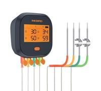 TEXAS CLUB Inkbird Wi-Fi Ibbq-4T Smart Digital Thermometer With Four Probes - Bbq And Cooking Temperature Monitoring