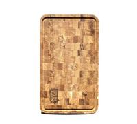 Texas Club Oak Chopping Board 40Cm - Handmade End-Grain Cutting Board For Slicing, Chopping, And Serving