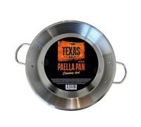 Texas Club Stainless Steel Paella Pan, 36Cm - Ideal For Authentic Spanish Dishes