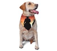 Texas Cowboy Dog Bandana Pet Scarf Accessories for Small Medium Dogs Cats Photo Prop, Triangle Pet Bandanas Adjustable Puppy Bib Washable Dog Kerchief Puppy Neckerchief